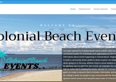 Colonial Beach Tech - Colonial Beach Events Website