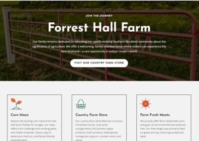 Colonial Beach Tech - Forrest Hall Farm Website